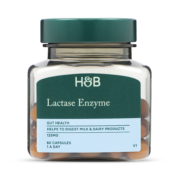 Holland & Barrett Lactase Enzyme 125mg 60 Capsules