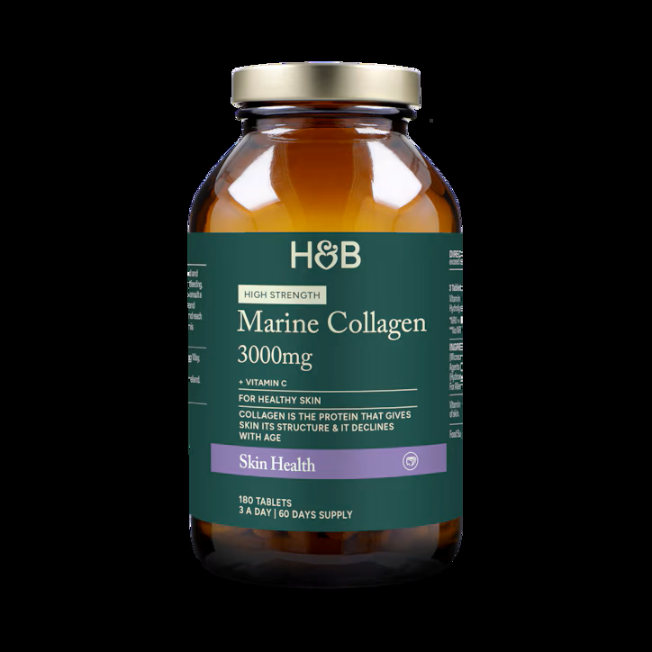 Holland & Barrett Marine Collagen with Vitamin C 180 Tablets
