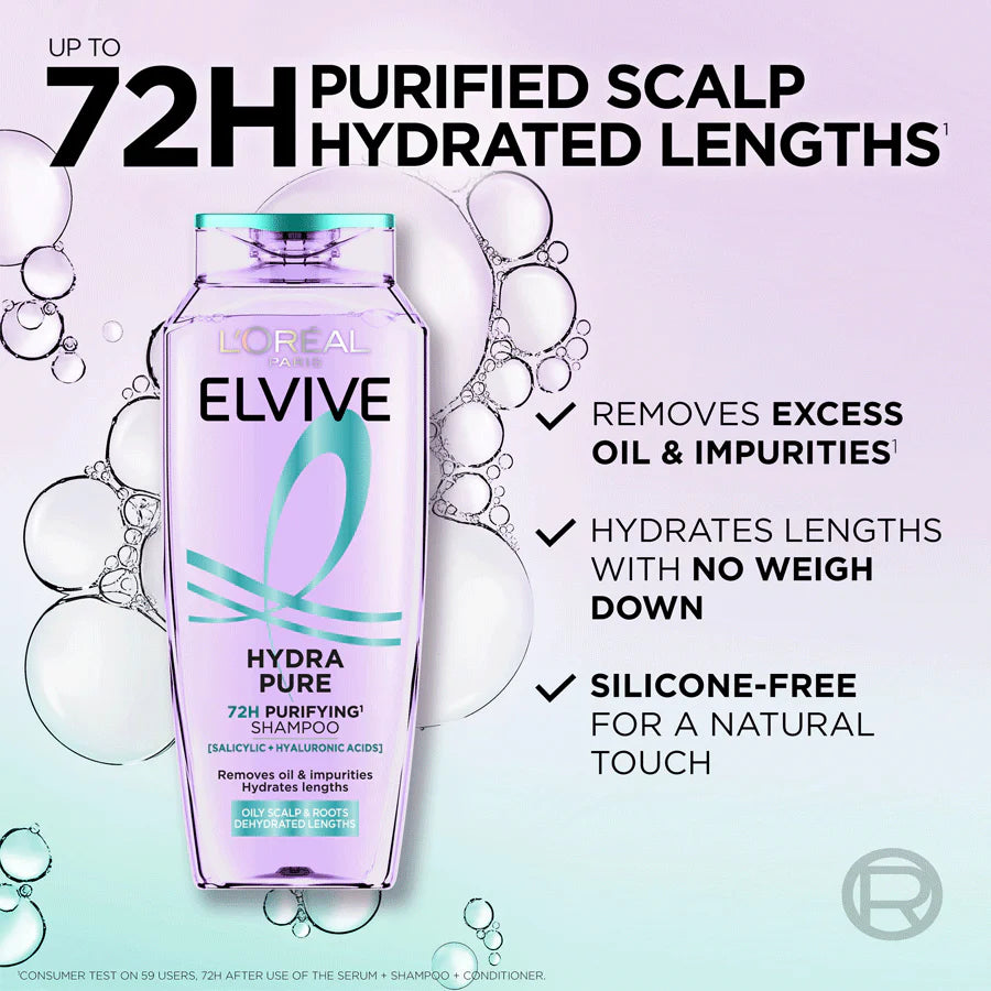 L’Oréal Paris Elvive Hydra Pure Shampoo 400ml