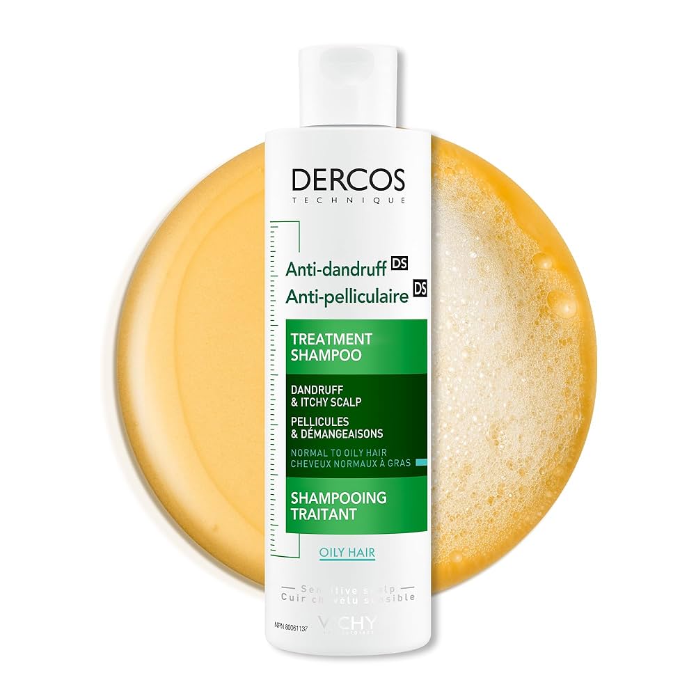 Vichy Dercos Anti-Dandruff and Anti-Itch Dermatological Shampoo for Dry Hair with Salicylic Acid, 200ml
