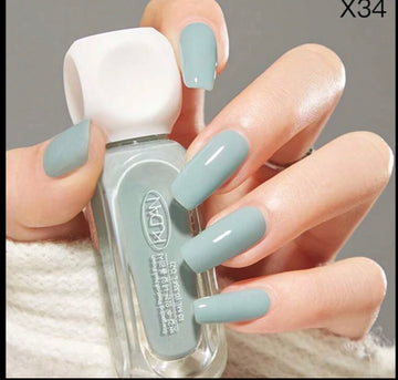 Peelable water based nail polish blue