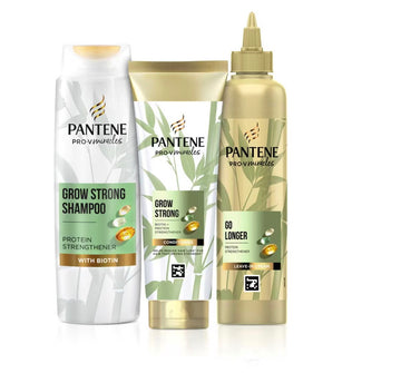 Pantene Grow Strong Bundle – Shampoo, Conditioner & Hair Treatment