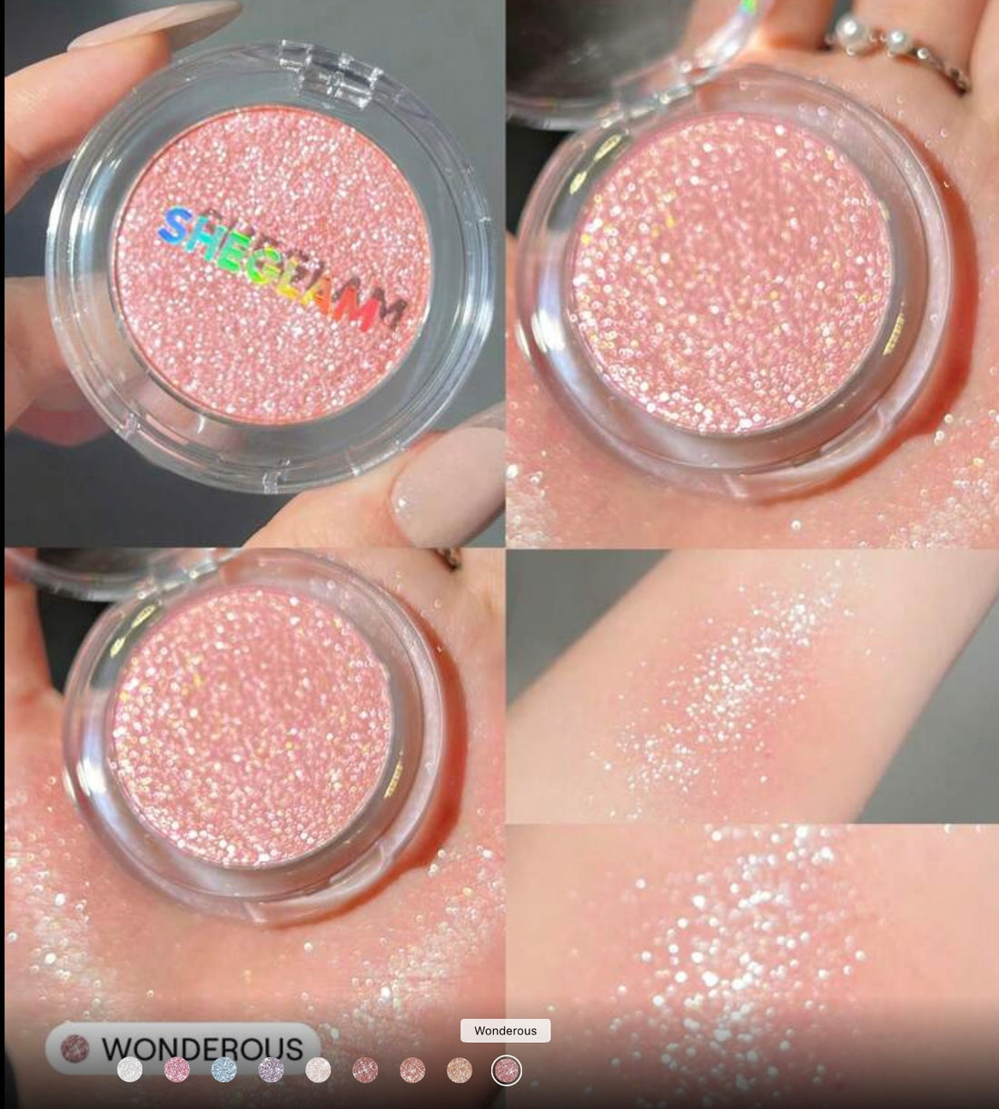 sheglam enigma sparkly eyeshadow wonderous