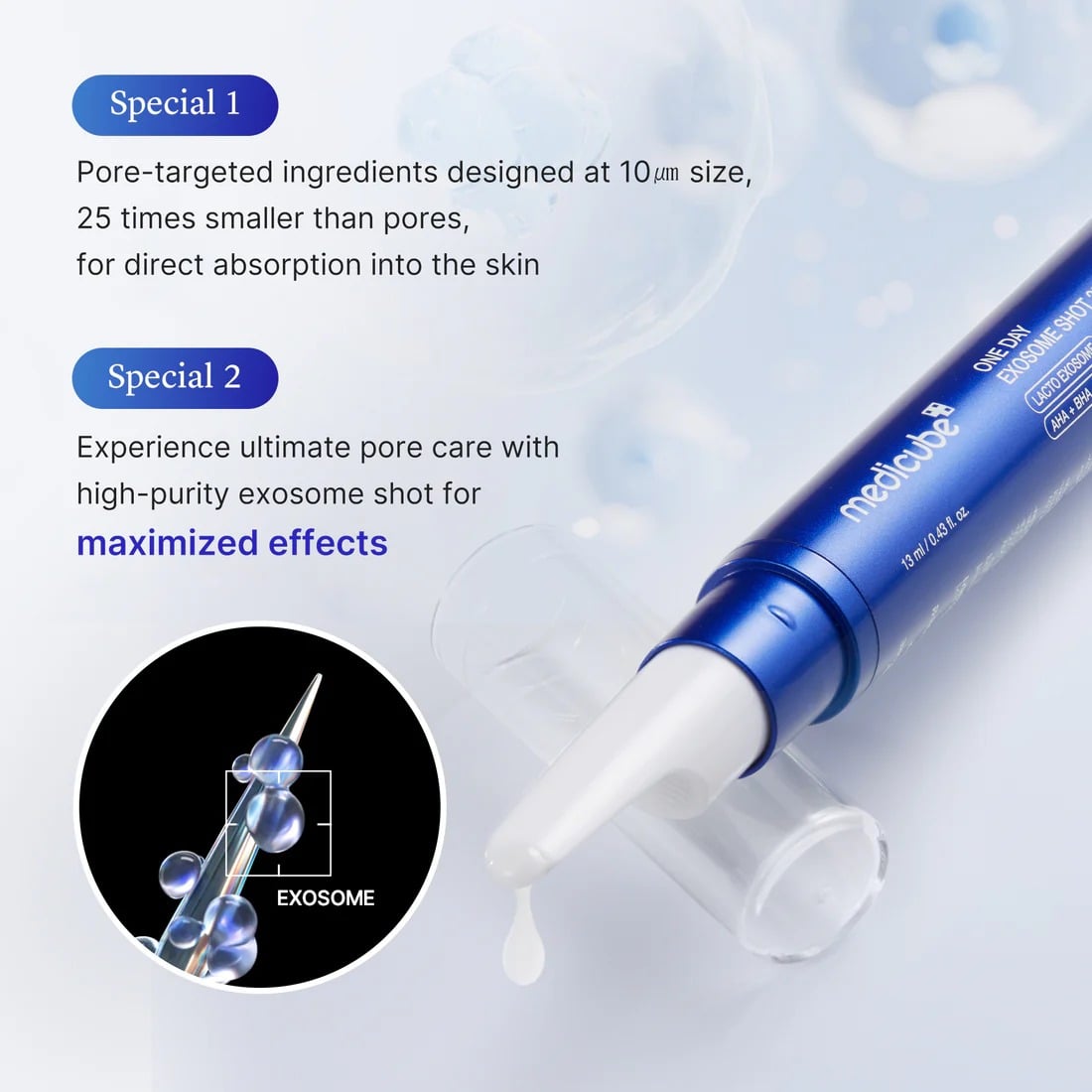 Medicube - One Day Exosome Shot Pore Ampoule 25000 13ml