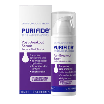 Purifide by Acnecide Post-Breakout Serum with Niacinamide 48 Hour Hydration 30ml