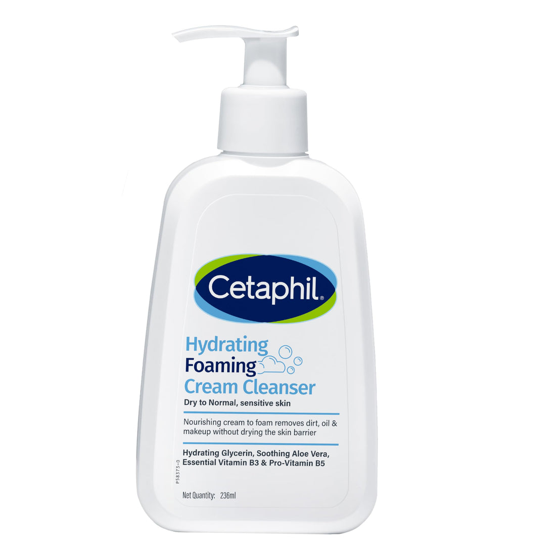 Cetaphil Hydrating Foaming Cream Skin Cleanser for Sensitive Skin