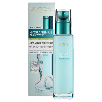 L’Oréal Paris Hydra Genius Aloe Water - Normal & Combination Skin, with Aloe Water, 70ml