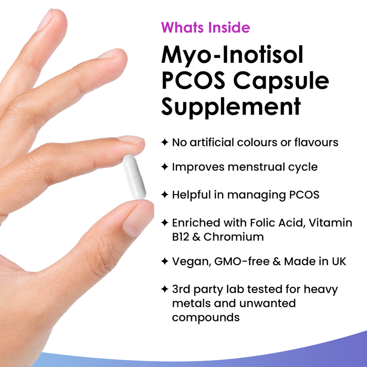 New Leaf Products Myo Inositol Capsules 120 Capsules