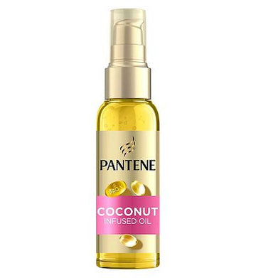 Pantene Pro-V Defined Curls Coconut Infused Hair Oil 100ml for Frizzy, Unruly Curls