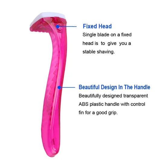Disposable bikini razor single blade