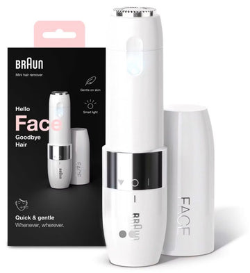 Braun Face Mini Hair Remover FS1000, Electric Facial Hair Trimmer for Women