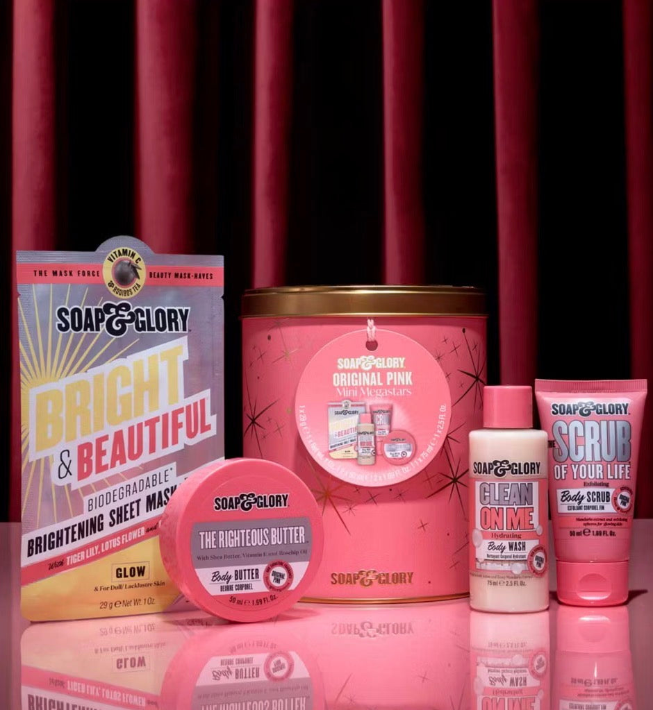 Soap & Glory Original Pink Mini Megastars 4 piece Gift Set