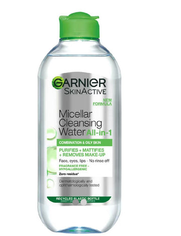 Garnier Micellar Water Facial Cleanser Combination Skin 400ml