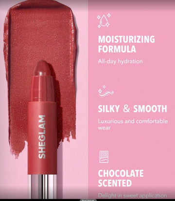 sheglam just kissed lipstick cryon Shade Red velvet