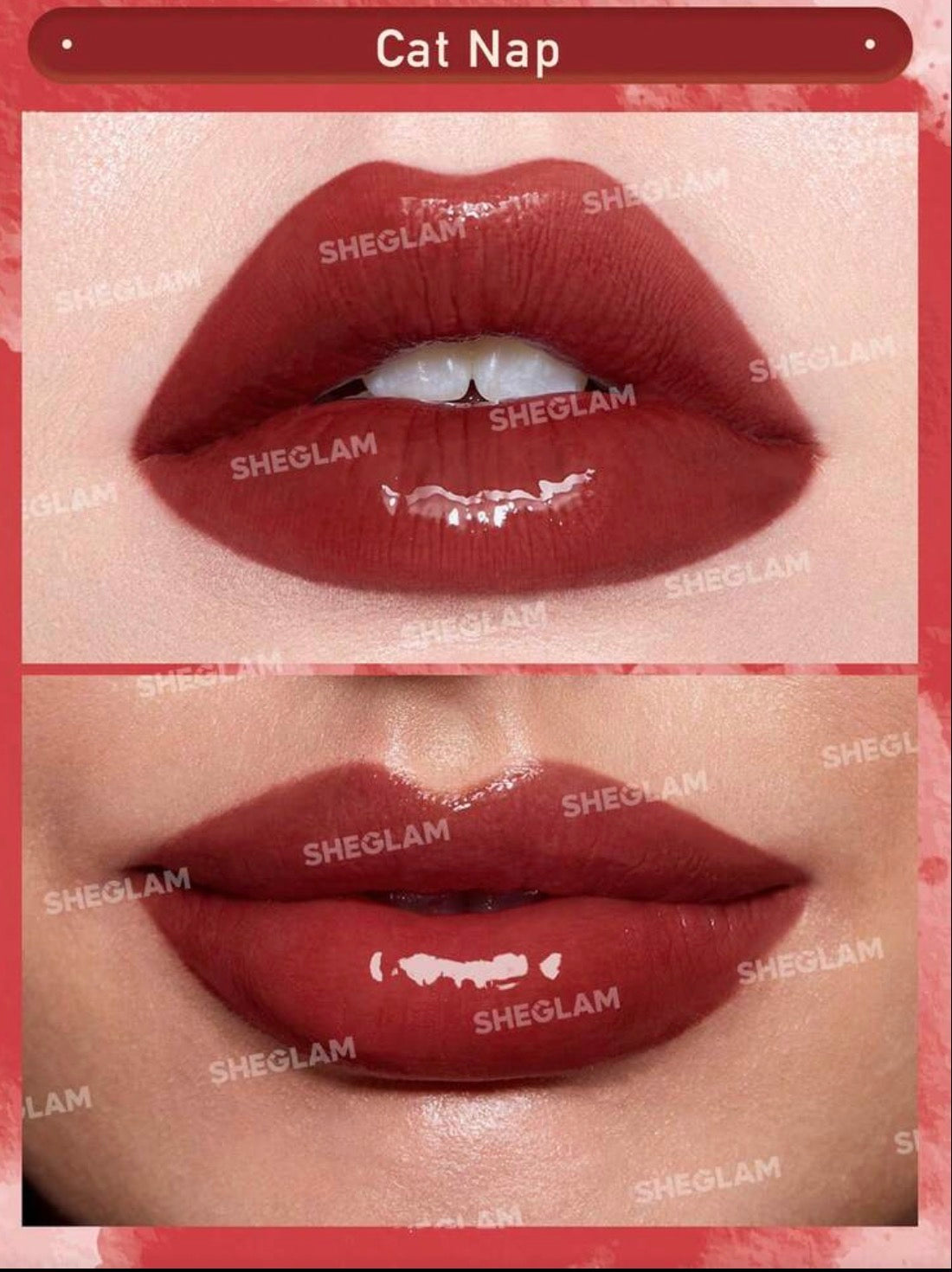 Sheglam pout pillow cushion lip gloss Cat nap