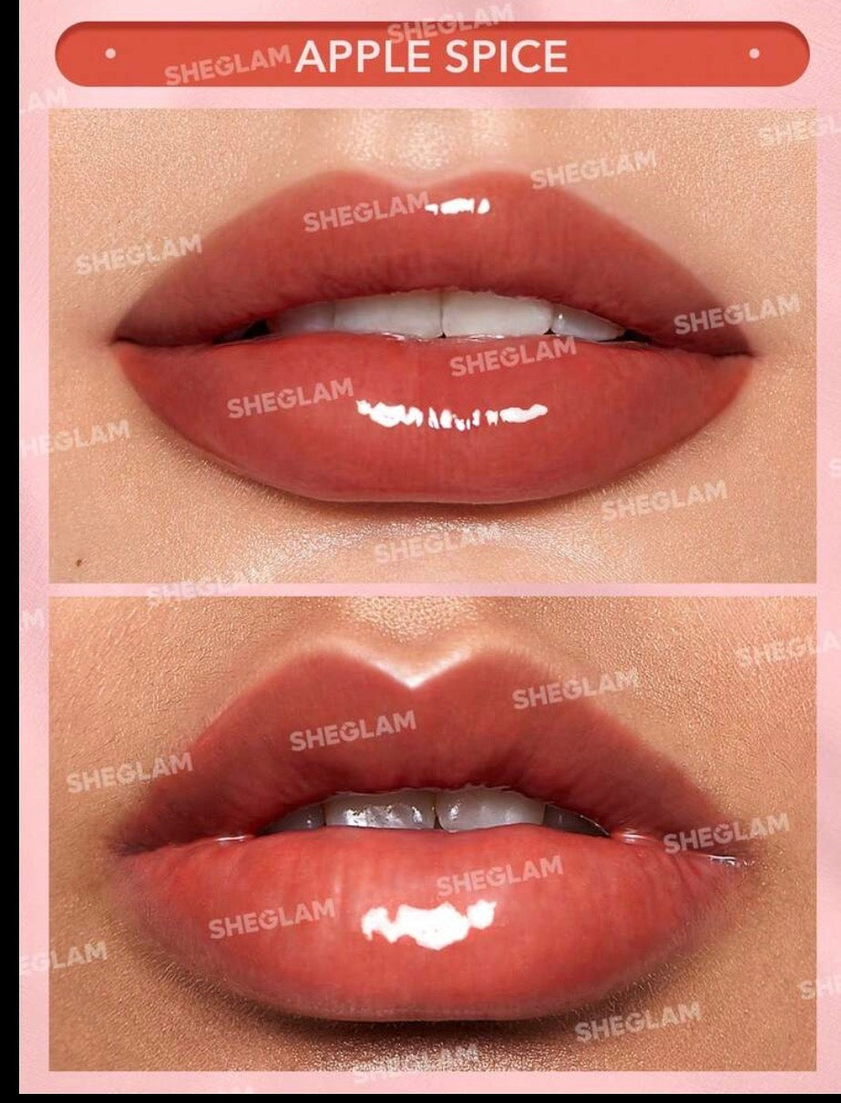 sheglam glaze daze lip gloss Apple spice