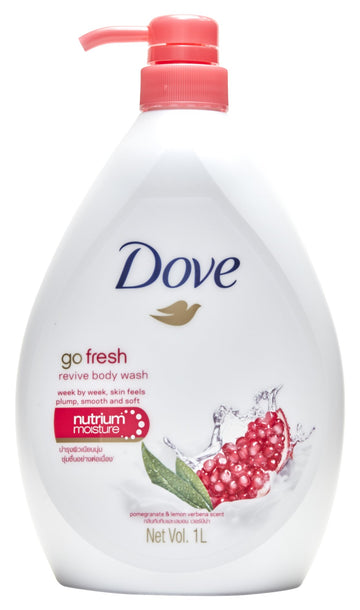 Dove Go Fresh Revive Body Wash, Pomegranate and Lemon Verbena Scent (1 Liter)