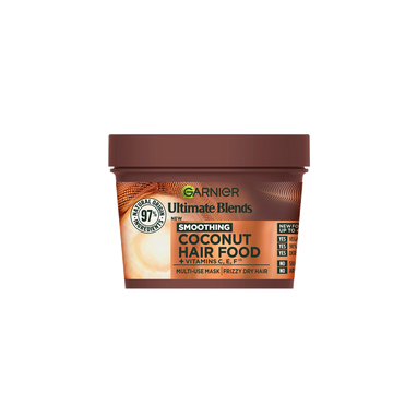 Garnier Ultimate Blends Hair Food, Coconut Oil 3-in-1 Frizzy Hair Mask Treatment, 400ml
