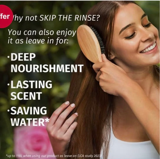 Herbal Essences Rose Scent Petal Soft Conditioner 250ml to Nourish Dry Hair, Sulfate Free