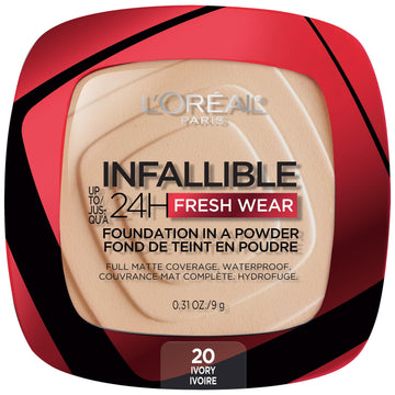 L'Oreal Paris Infallible 24H Fresh Wear Powder Foundation Shade ivory
