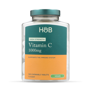 Holland & Barrett High Strength Chewable Vitamin C 1000mg 120 Tablets
