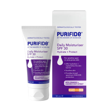 Purifide Daily Moisturiser SPF30, Hydrate + Protect