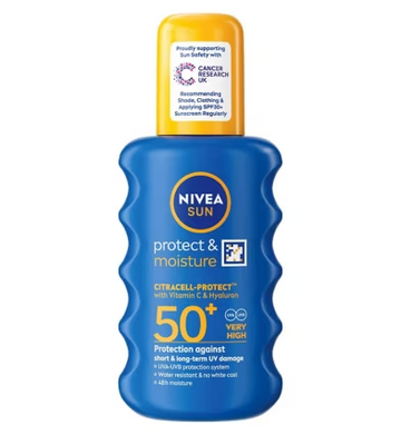 NIVEA SUN Protect & Moisture Sun Cream Spray SPF50+ 200ml
