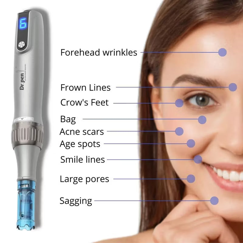 Dr. Pen M8S Microneedling Pen with 7 Cartridges